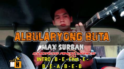 albularyong buta by max surban with lyrics